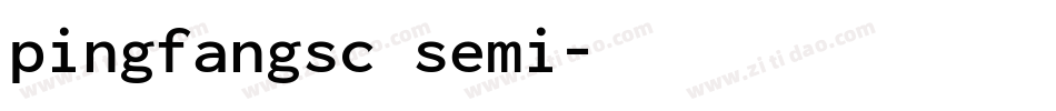 pingfangsc semi字体转换